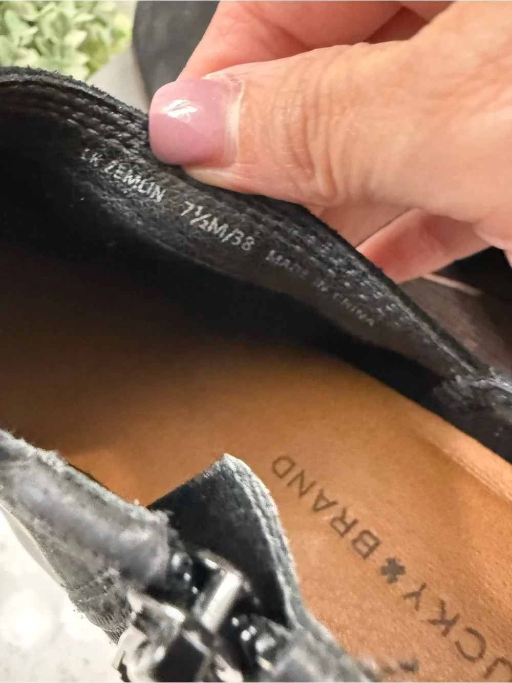 Lucky Brand Zemlin Wedge Bootie V-Notch Cutout Accent